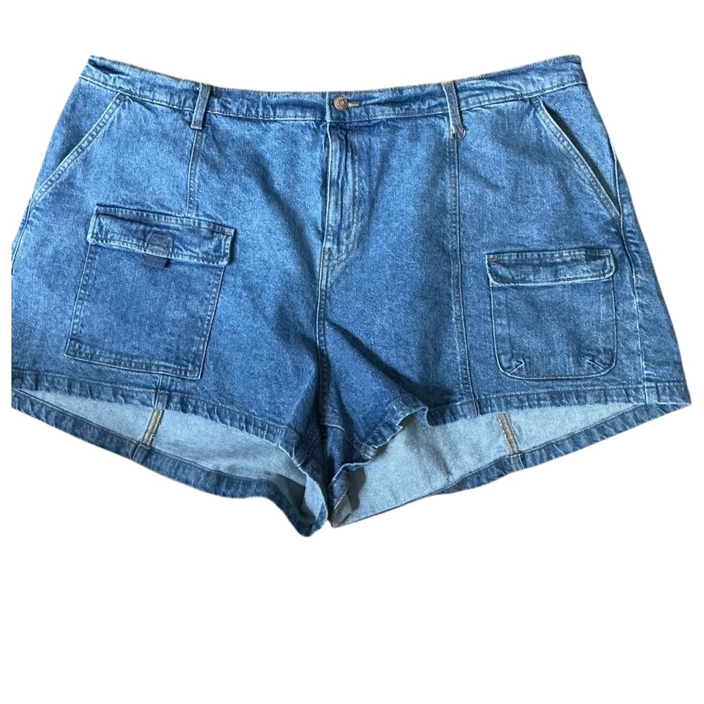 Wild Fable Blue Jean Shorts with Cuffed Hems